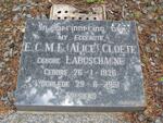 CLOETE E.C.M.E. nee LABUSCHAGNE 1926-1981