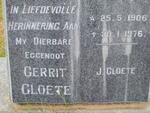 CLOETE Gerrit 1906-1976