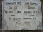 COETZEE Johannes Philippus 1845-1925 & Anna Susanna 1854-1945