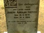 COETZEE Joseph Adriaan 1878-1926
