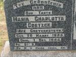 COETZEE Maria Charlotta nee GREYVENSTEIN 1885-1944