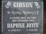 GIBSON Daphne Joyce 1918-2006
