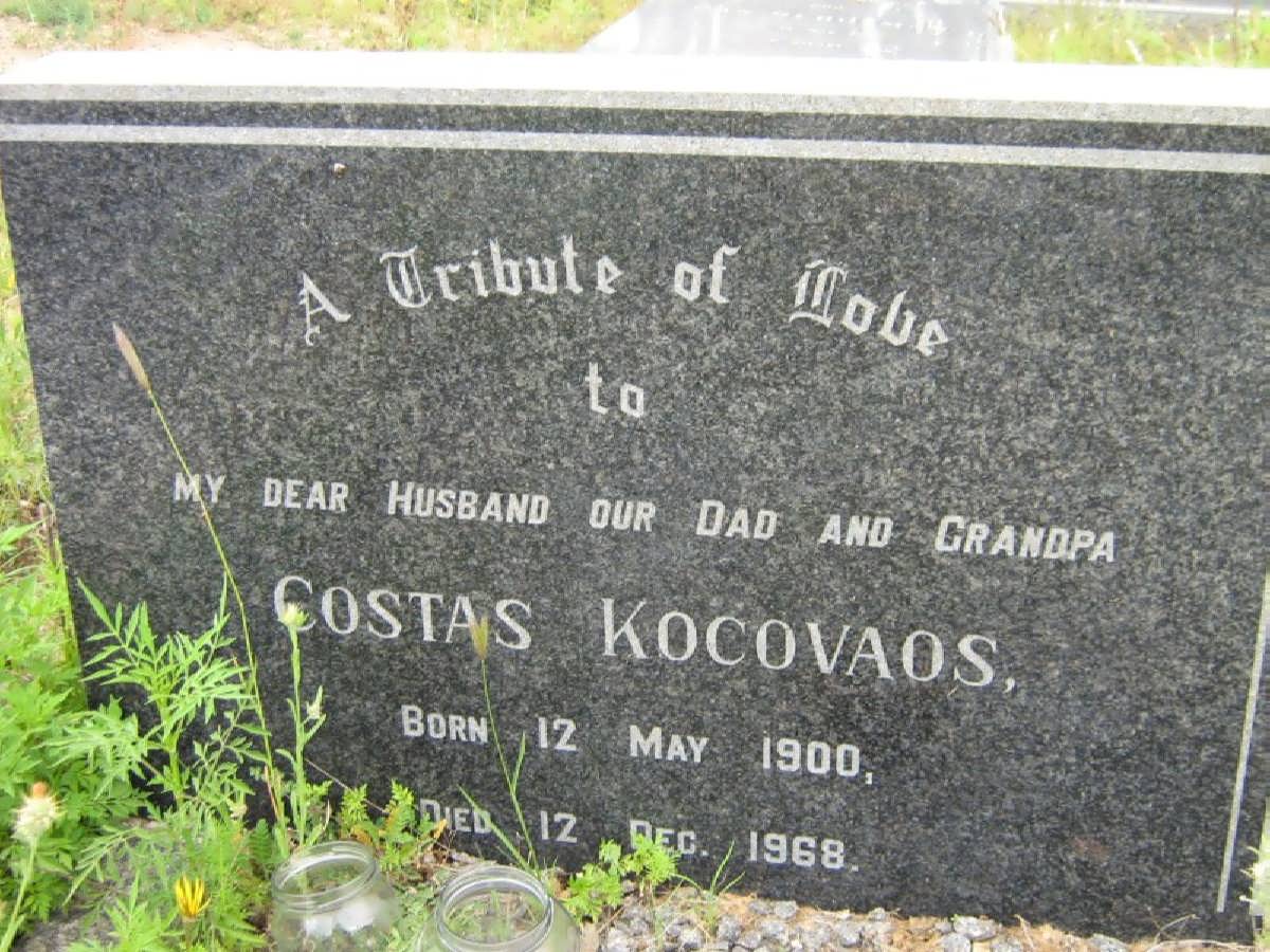 KOCOVAOS Costas 1900-1968
