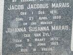 MARAIS Jacob Jacobus 1871-1950 & Johanna Susanna VAN ZYL 1873-1962