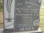 MARX Gerhardus J.D. 1913-1973