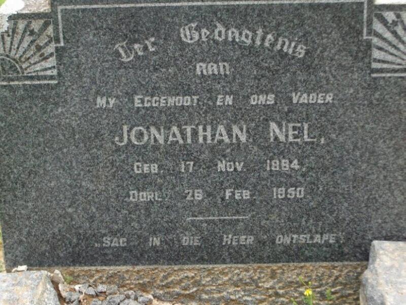 NEL Jonathan 1884-1950