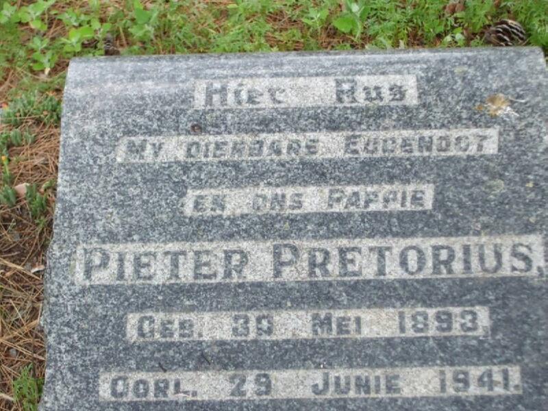 PRETORIUS Pieter 1893-1941