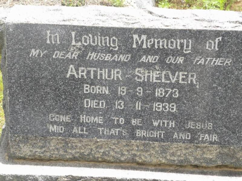 SHELVER Arthur 1873-1939