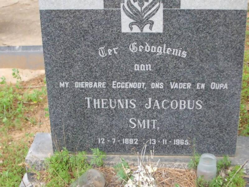SMIT Theunis Jacobus 1892-1965