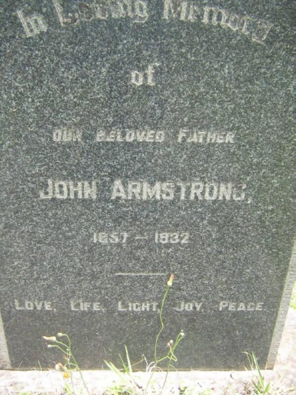 ARMSTRONG John 1857-1932