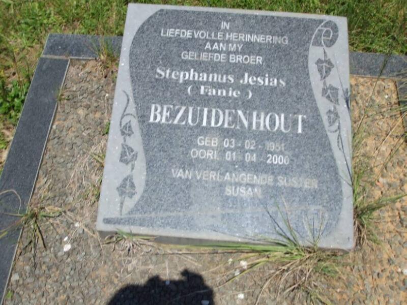 BEZUIDENHOUT Stephanus Jesias 1951-2000
