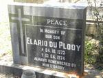 PLOOY Elario, du 1973-1974