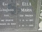 RANDT Ella Maria, du nee RHEEDER 1910-1989