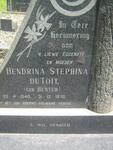 TOIT Hendrina Stephina, du nee BESTER 1940-1970
