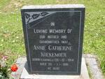 KOEKEMOER Annie Catherine nee CAMPBELL 1914-1991