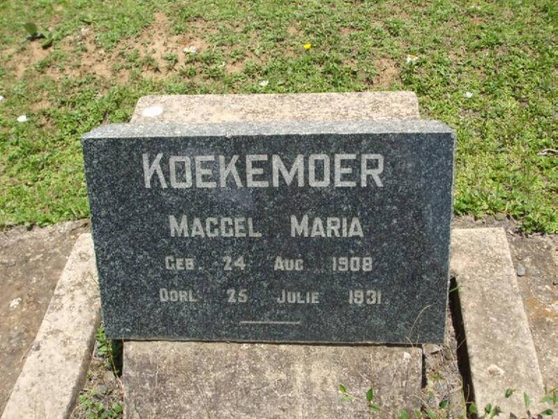 KOEKEMOER Maggel Maria 1908-1931