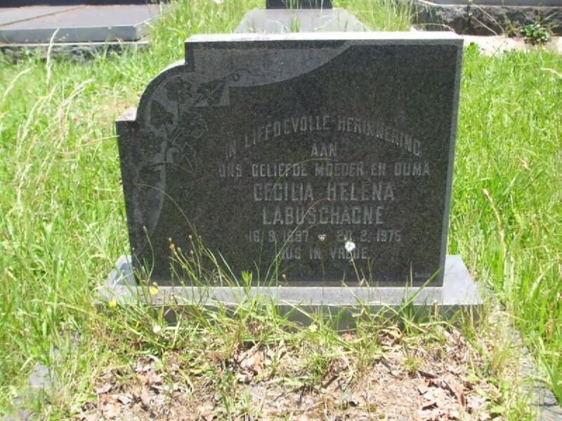 LABUSCHAGNE Cecilia Helena 1887-1975