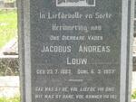 LOUW Jacobus Andreas 1883-1957