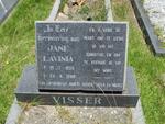 VISSER Jane Lavinia 1905-1989