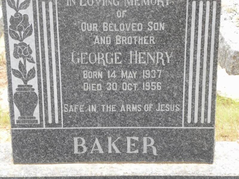 BAKER George Henry 1937-1956