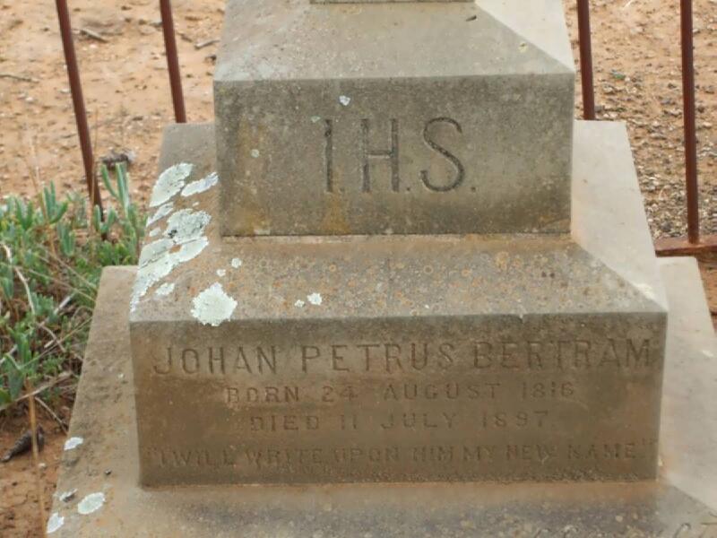 BERTRAM Johan Petrus 1816-1897