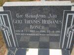 BOSCH Gert Theunis Hermanus 1883-1961