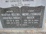 BOSCH Michiel Coenraak 1864-1940 & Martha Helena Dorathea 1868-1943