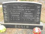 BOSCH Rudolph Antonie 1903-1982 & Johanna Christina MAARTENS 1909-2001