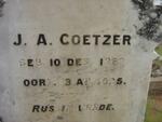 COETZER J.A. 1889-1925