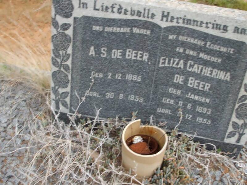 BEER A.S., de 1885-1959 & Eliza Catherina JANSEN 1893-1955