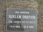 DREYER Miriam 1904-1999