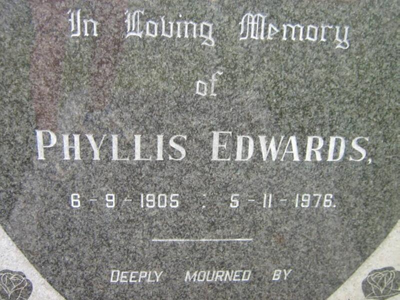 EDWARDS Phyllis 1905-1976