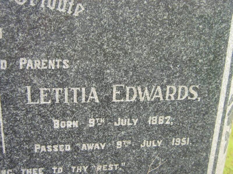 EDWARDS Letitia 1882-1951