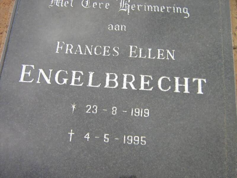 ENGELBRECHT Frances Ellen 1919-1995