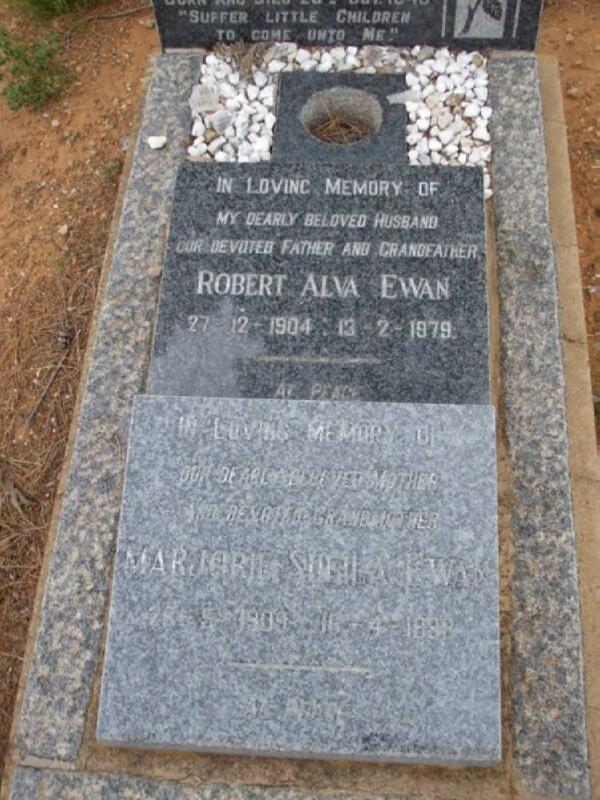 EWAN Robert Alva 1904-1979 & Marjorie Sheila 1909-1998
