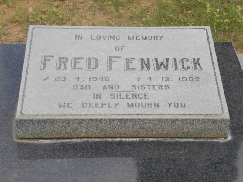 FENWICK Fred 1943-1982