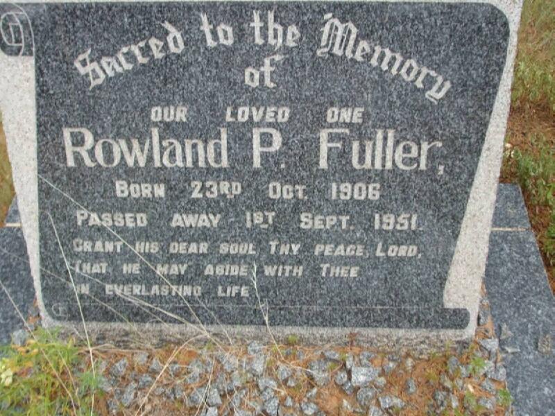 FULLER Rowland P. 1906-1951