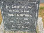HATTINGH Anna J.M. 1860-1954