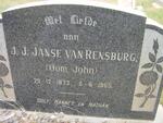 RENSBURG J.J., Janse van 1873-1965
