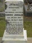 JORDAAN Corrie 1913-1927