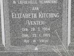 KITCHING Elizabeth nee VENTER 1904-1985