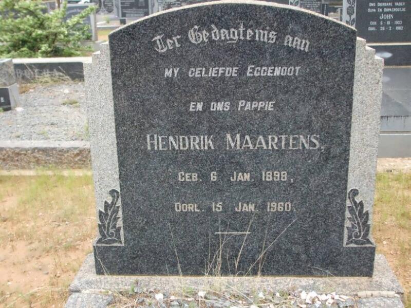 MAARTENS Hendrik 1898-1960