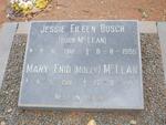 BOSCH Jessie Eileen nee McLEAN 1918-1995 :: McLEAN Mary Enid 1911-1993
