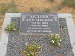 MULLER Ann Helene 1960-1960
