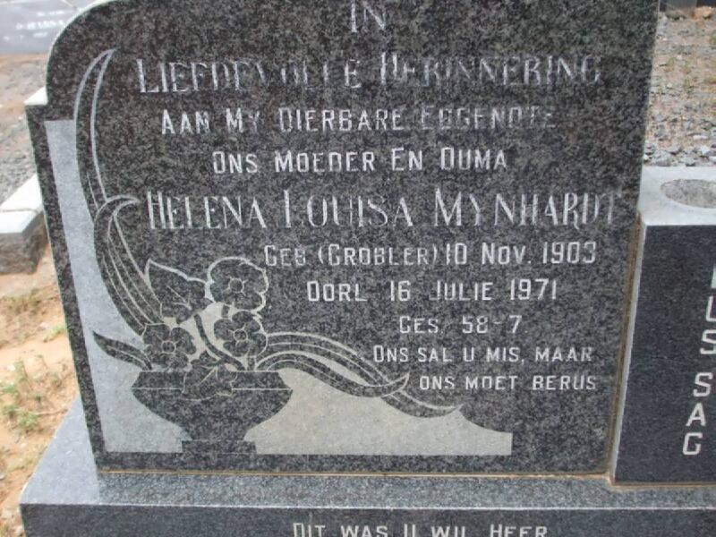 MYNHARDT Helena Louisa nee GROBLER 1903-1971