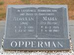 OPPERMAN Adriaan 1916-1989 & Maria DELPORT 1926-1987