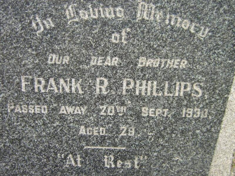 PHILLIPS Frank R.  -193? 