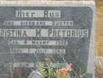 PRETORIUS ?ristina M. 1900-1963