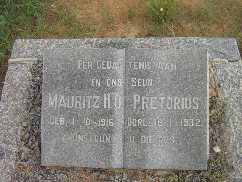 PRETORIUS Mauritz H.O. 1916-1932