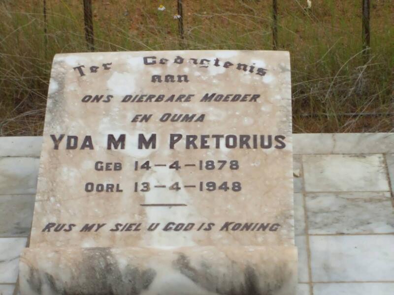 PRETORIUS Yda M.M. 1878-1948